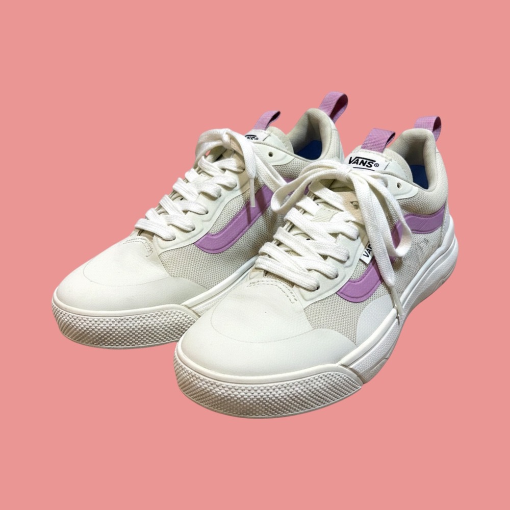 Vans UltraRange EXO Cream Mauve Sneakers Womens 7 Mens 5.5 Excellent